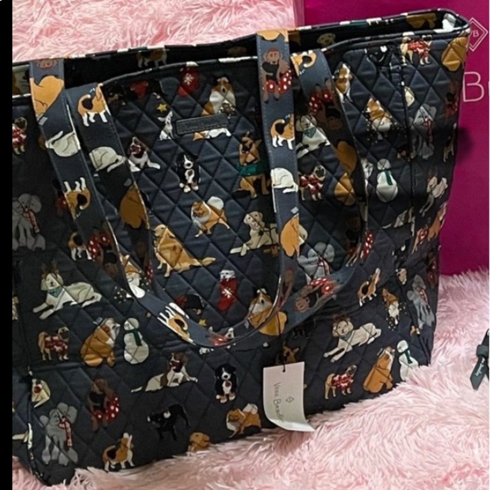 Very Bradley Holiday Dog Tote